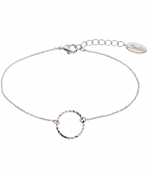 Orelia Bracelet Open Circle Chain Bracelet silver (20004)